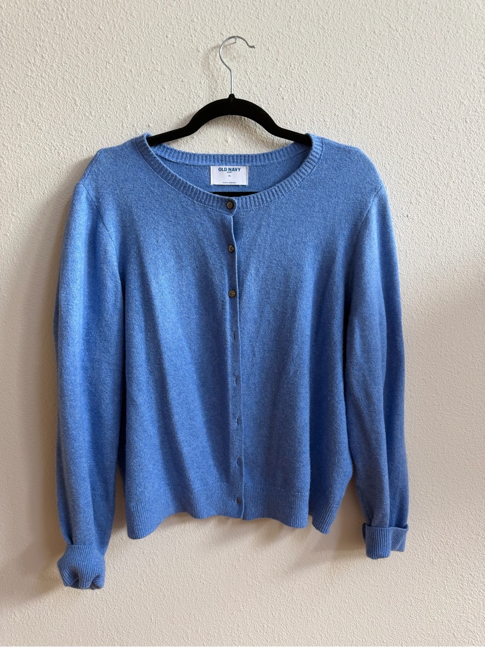 Old Navy Blue Button-Front Womens Cardigan Sweater